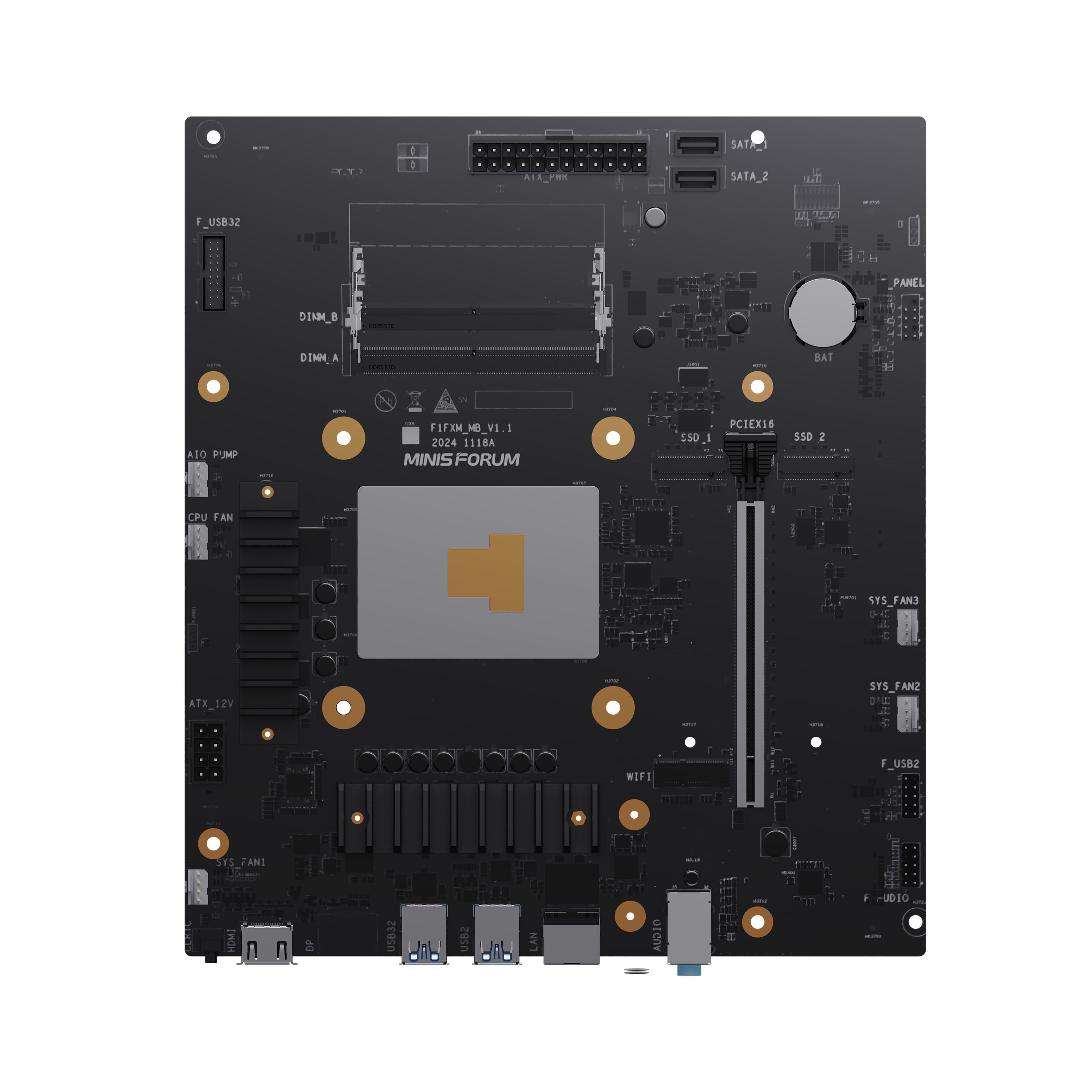 Minisforum BD795M M-ATXマザーボード|AMD Ryzen™ 9 7945HX