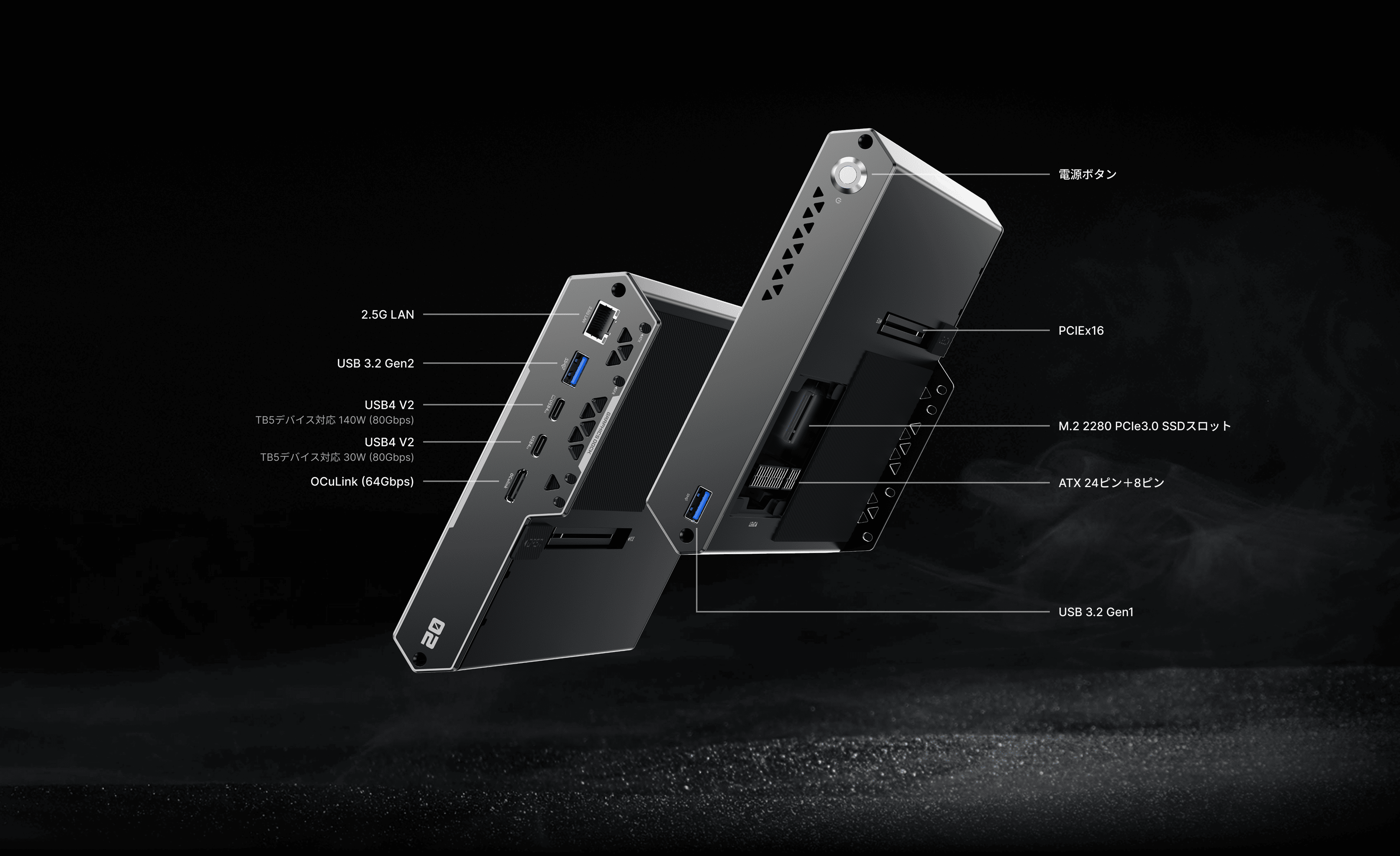 USB4 V2 (TB5デバイスと互換性あり)
