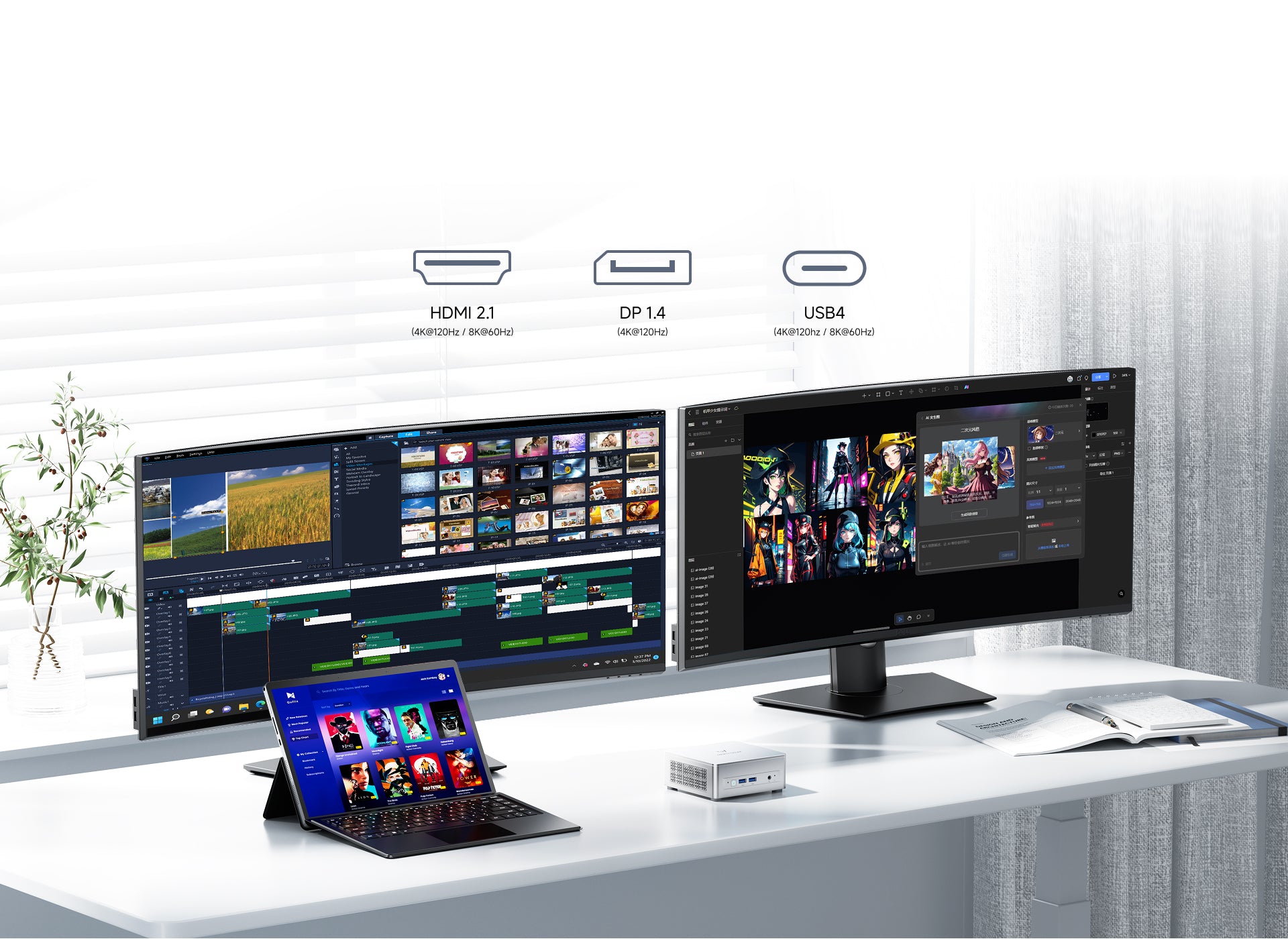 AMD Ryzen™ 5 7545U｜Minisforum UM750L SlimミニPC