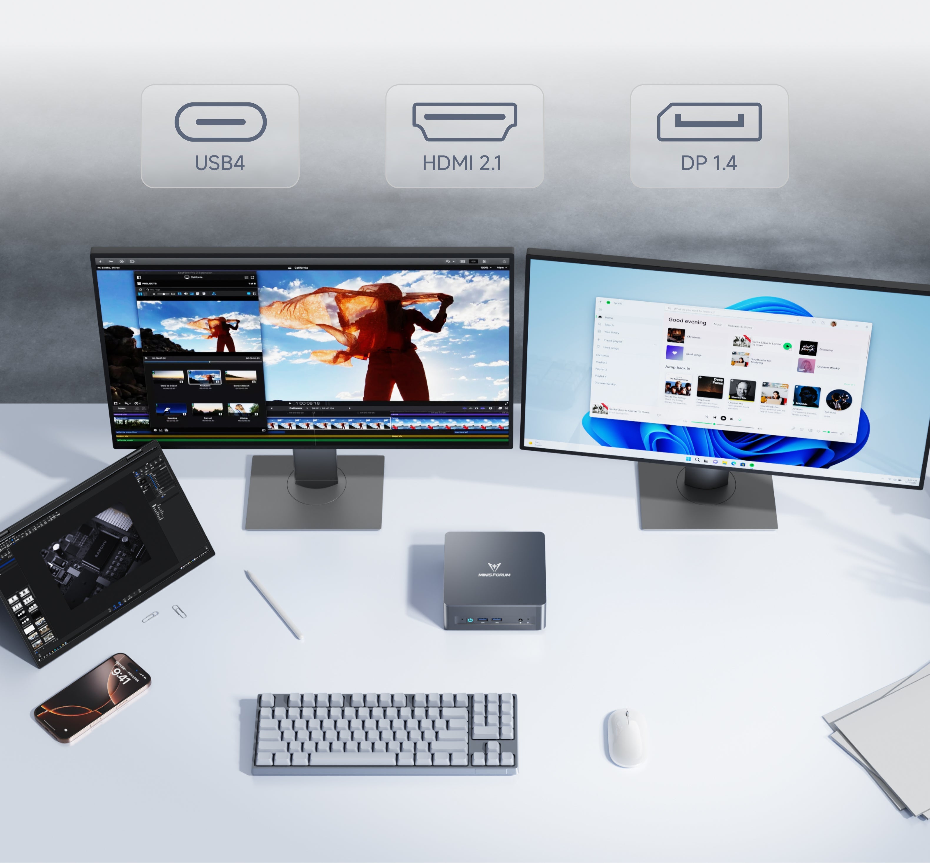 Minisforum UM690L SlimミニPC｜AMD Ryzen™ 9 6900HX