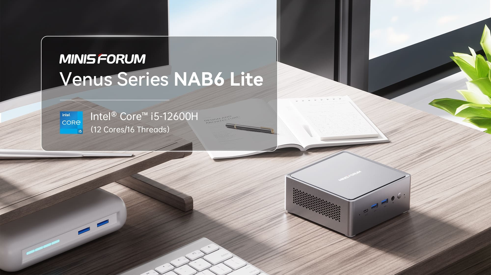 Minisforum NAB6 Lite ミニPC|Intel Core i5-12600H