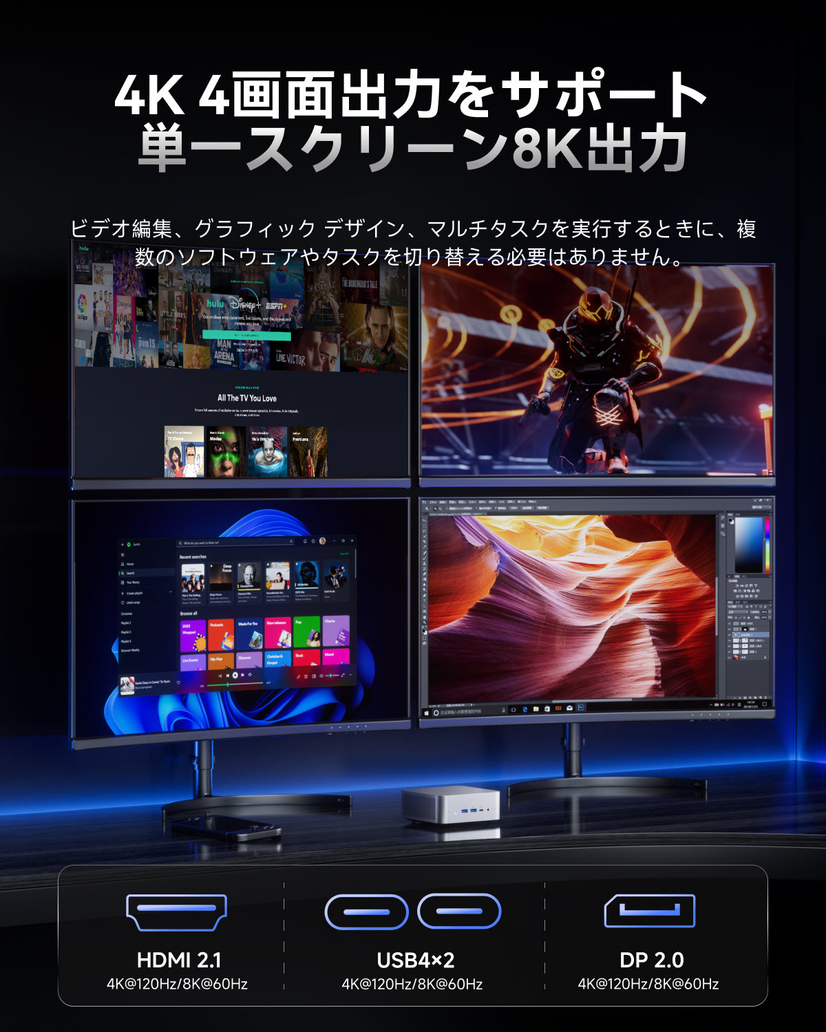 Aiberzy XG1-370 小型PC｜AMD Ryzen™ AI 9 HX 370