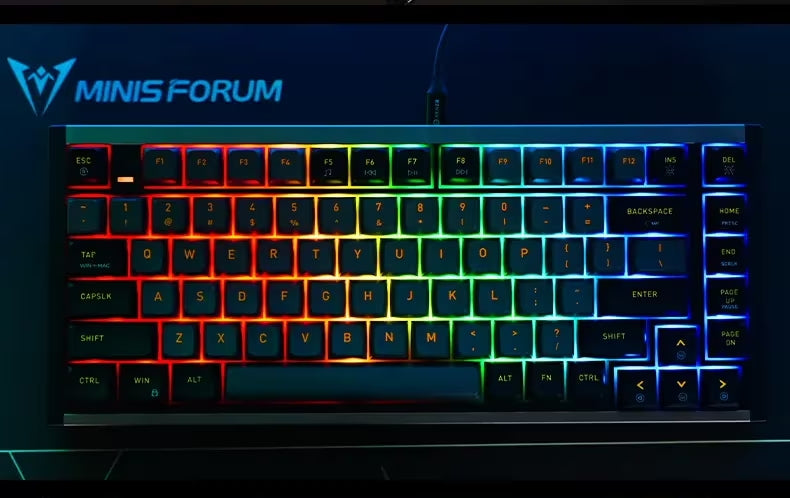 MINISFORUM MKB i83 RGBメカニカルキーボード Minisforum MKBi83 メカニカル・キーボード