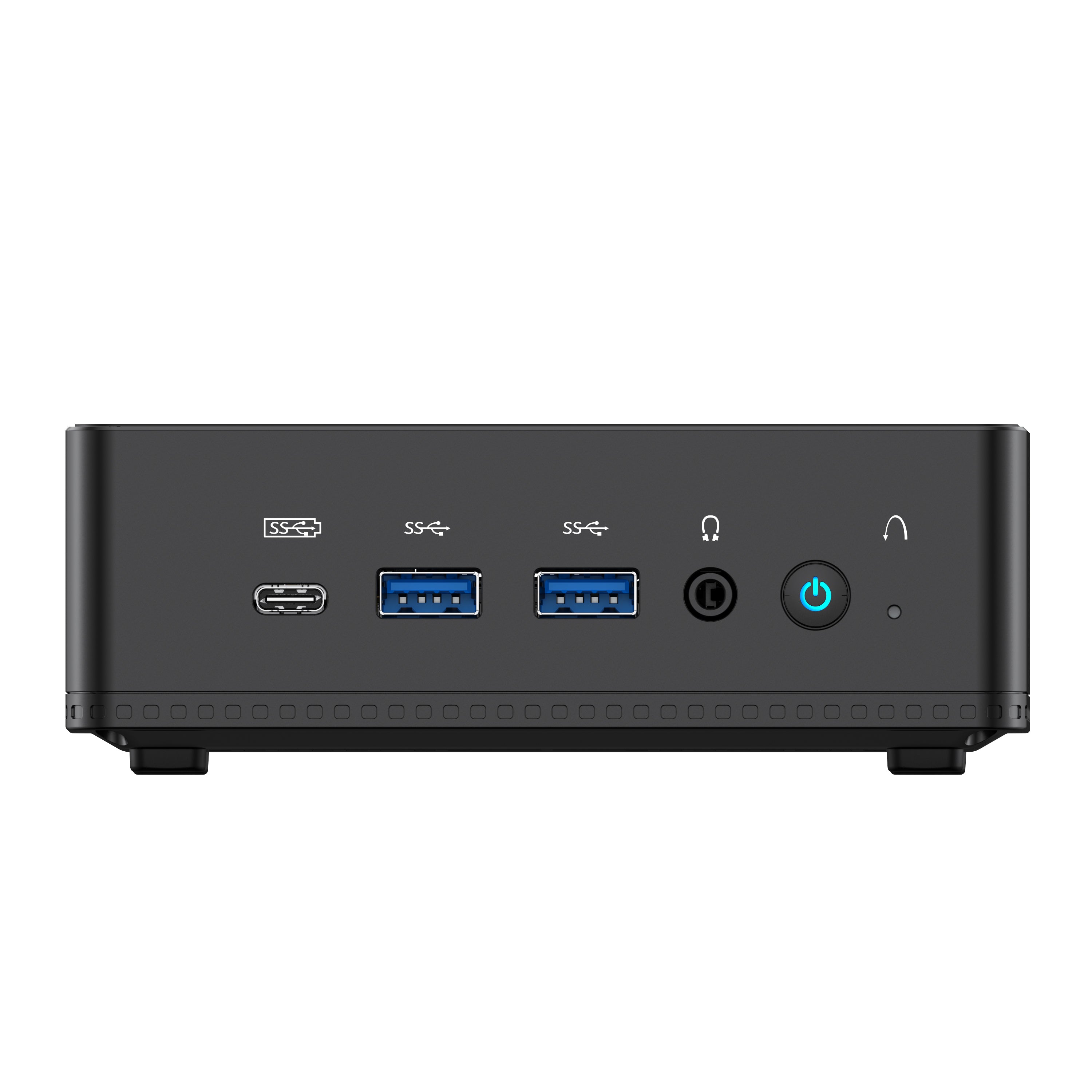 Ports and buttons for Minisforum EliteMini JB95 Intel® Celeron® Processor N5095 Mini PC